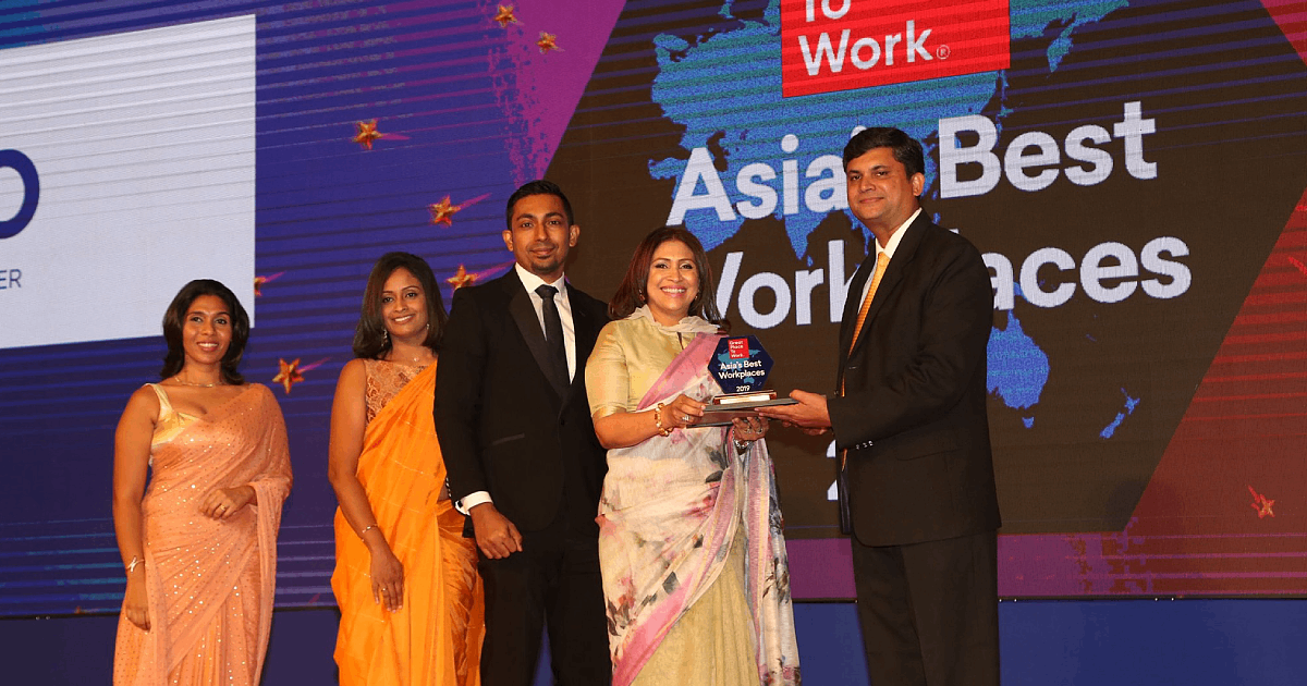 Great Place to Work Sri Lanka - Best Large Workplaces in Asia 2019